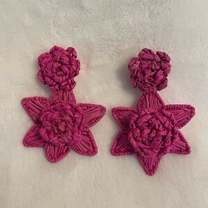 New Victoria Dunn Iraca Palm earrings